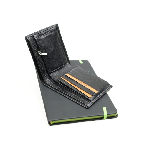 Мъжки кожен портфейл черен 56/1-5