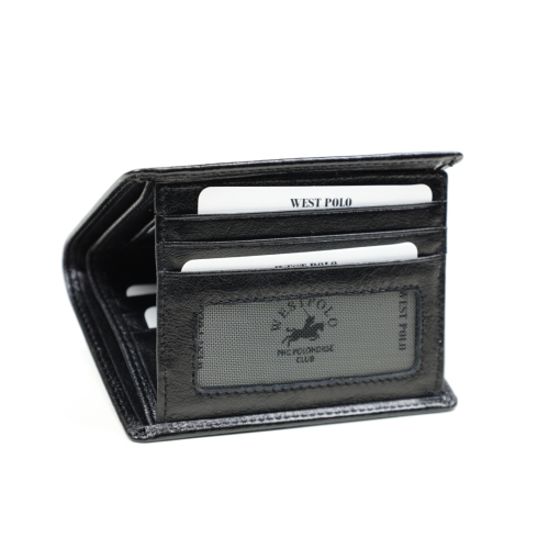 Мъжки кожен портфейл черен 1905