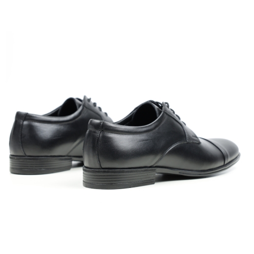 Мъжки елегантни обувки от естествена кожа черни 2139