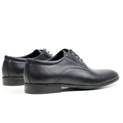 Мъжки елегантни обувки от естествена кожа черни 2123