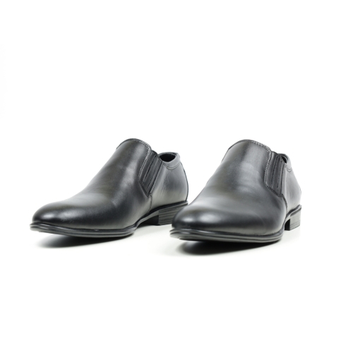 Мъжки елегантни обувки от естествена кожа черни 2079