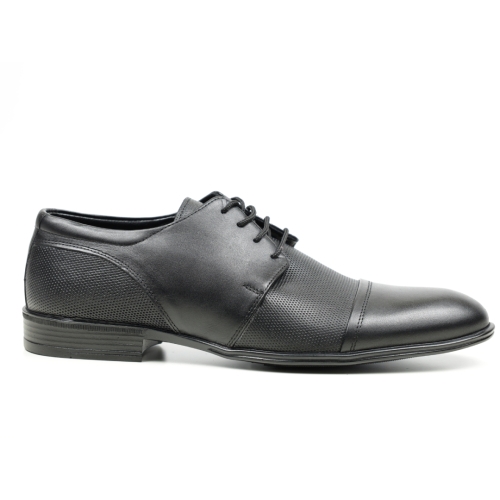 Мъжки елегантни обувки от естествена кожа черни 2067