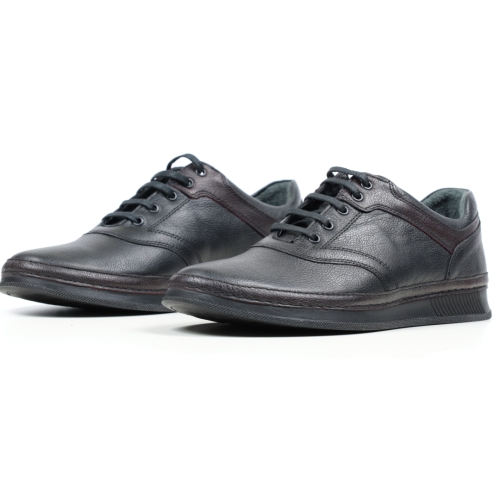 Мъжки ежедневни обувки от естествена кожа черни 211-14-29