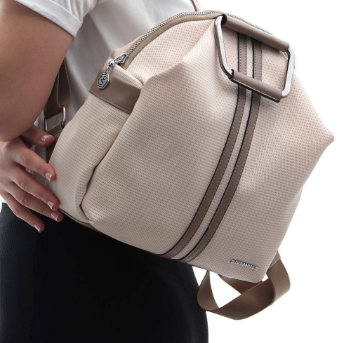 Дамска раница бежова 771 M86 Petek Silver&Polo