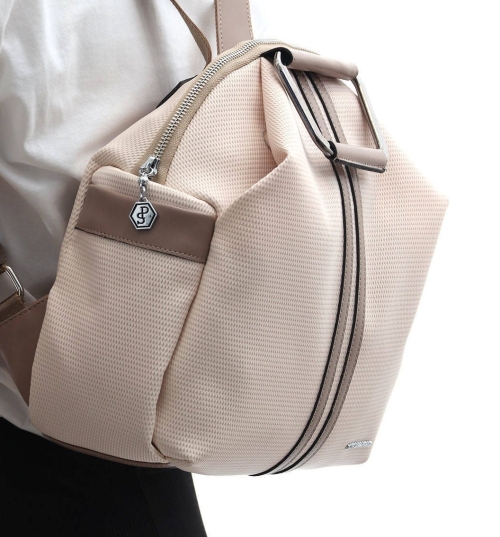 Дамска раница бежова 771 M86 Petek Silver&Polo