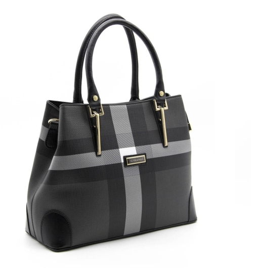 Дамска елегантна чанта черна 667 M129 Kareli Ekose