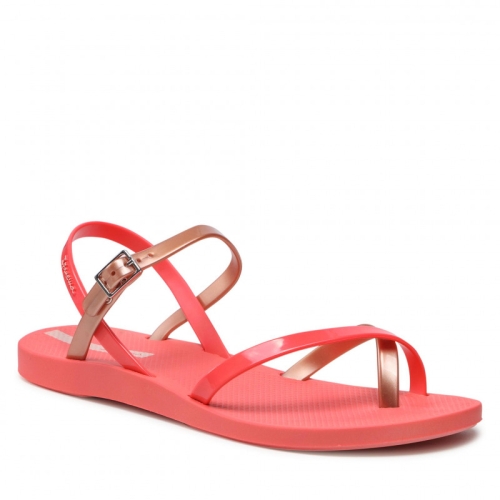 Дамски сандали гумени в червено и злато 82842/24749 Ipanema