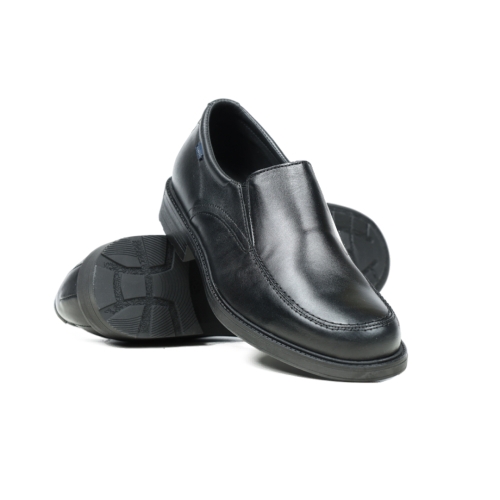 Мъжки ежедневни обувки от естествена кожа черни 1801 Baerchi