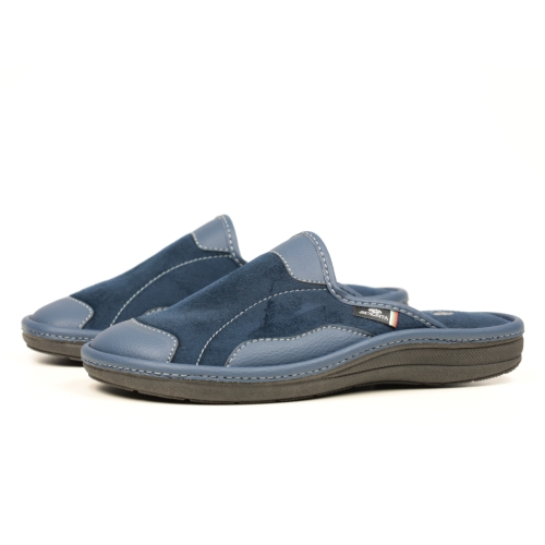 Мъжки домашни пантофи сини 308