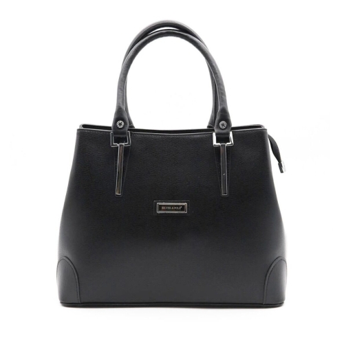 Дамска елегантна чанта черна 667 M105 Eylul Silver&Polo