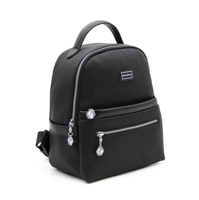 Дамска раница черна 1061 M86 Petek Silver&Polo