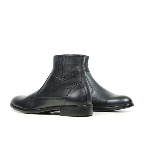 Мъжки елегантни боти от естествена кожа черни 21