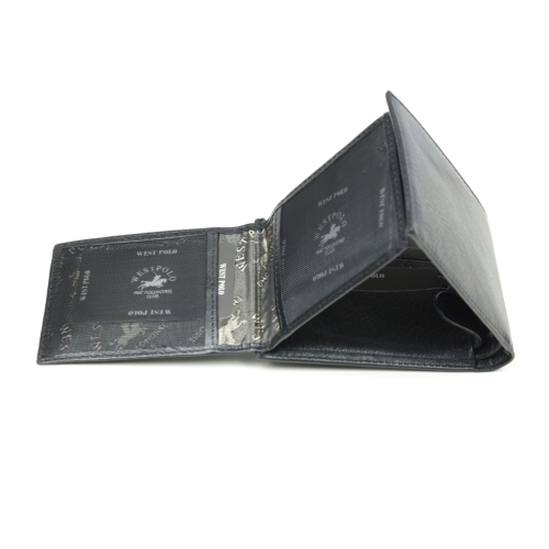 Мъжки кожен портфейл черен 63