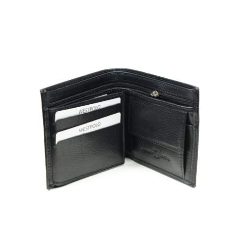 Мъжки кожен портфейл черен 56