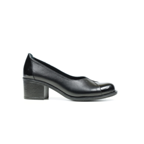 Дамски ежедневни обувки от естествена кожа черни 10-11-01-301