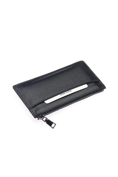 Дамски кожен визитник черен 1312