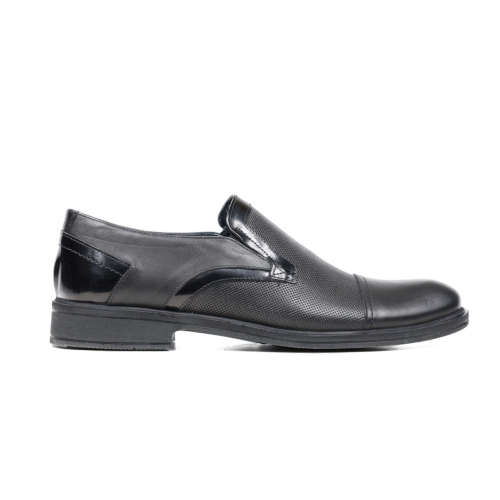 Мъжки елегантни обувки от естествена кожа черни 1402