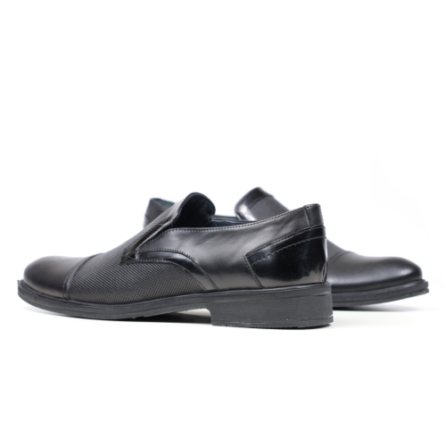 Мъжки елегантни обувки от естествена кожа черни 1402