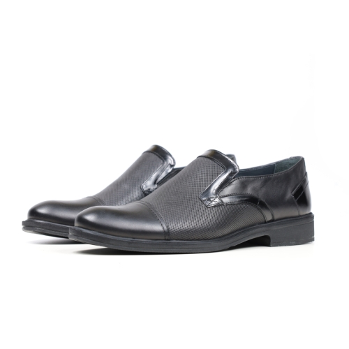 Мъжки елегантни обувки от естествена кожа черни 1402