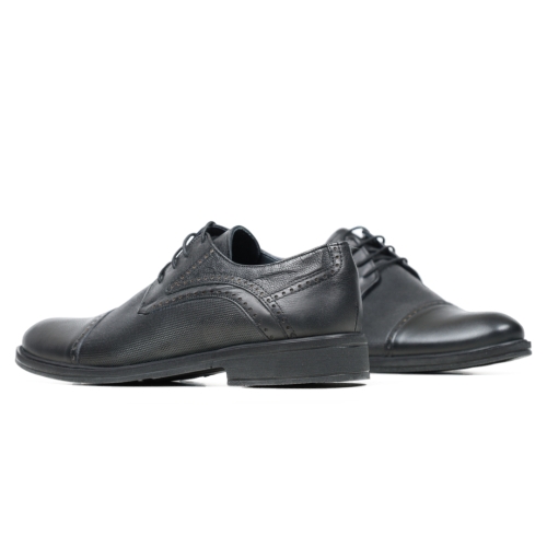 Мъжки елегантни обувки от естествена кожа черни 1464