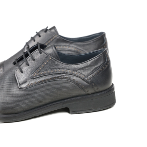 Мъжки елегантни обувки от естествена кожа черни 1464