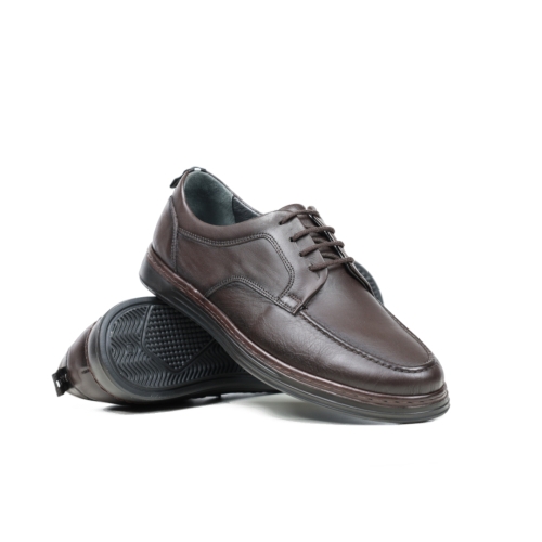 Мъжки ежедневни обувки от естествена кожа кафяви 1527