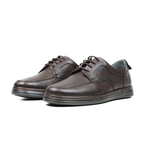 Мъжки ежедневни обувки от естествена кожа кафяви 1527