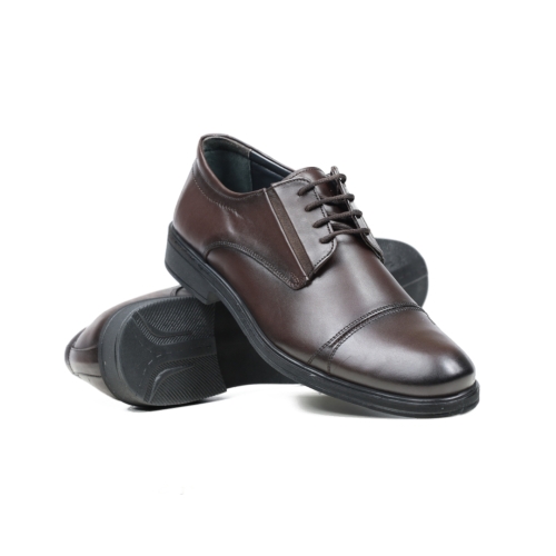 Мъжки елегантни обувки от естествена кожа кафяви 2055