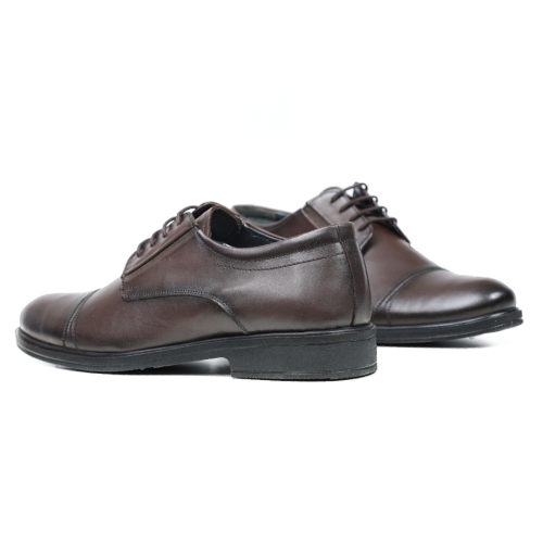 Мъжки елегантни обувки от естествена кожа кафяви 2055