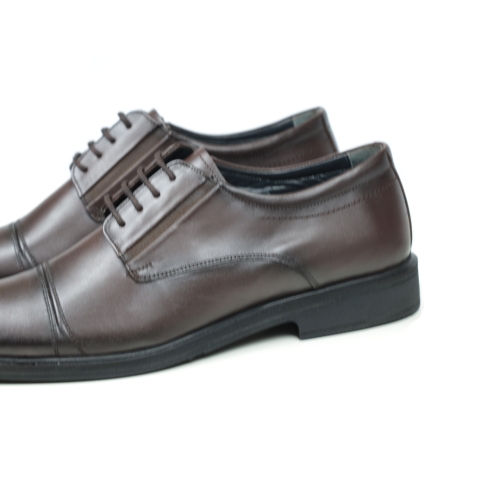 Мъжки елегантни обувки от естествена кожа кафяви 2055