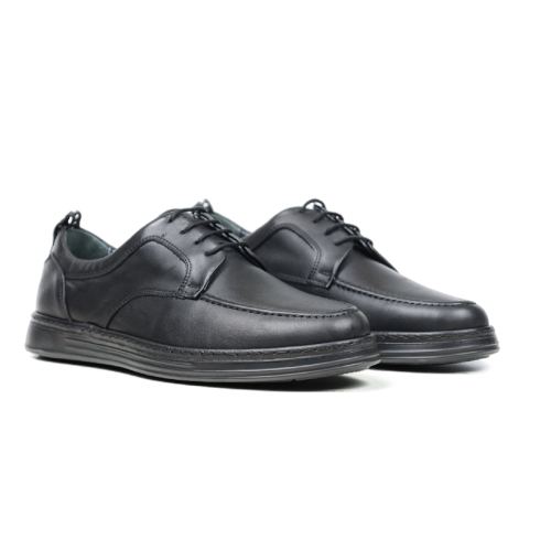 Мъжки ежедневни обувки от естествена кожа черни 1527