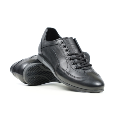 Мъжки спортни обувки от естествена кожа черни 8288-0-5