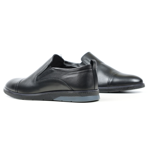 Мъжки ежедневни обувки от естествена кожа черни 701