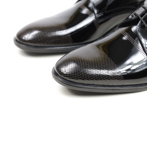 Мъжки елегантни обувки от естествен лак черни 96