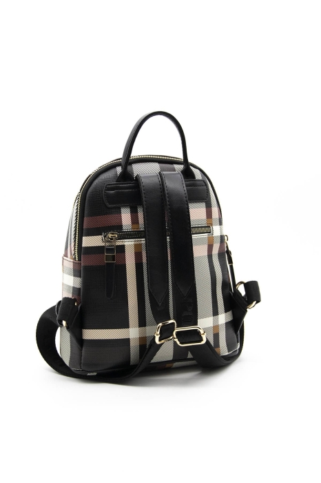 Дамска раница в тъмно синьо бяло и червено 901 M131 Ekose  Silver&Polo