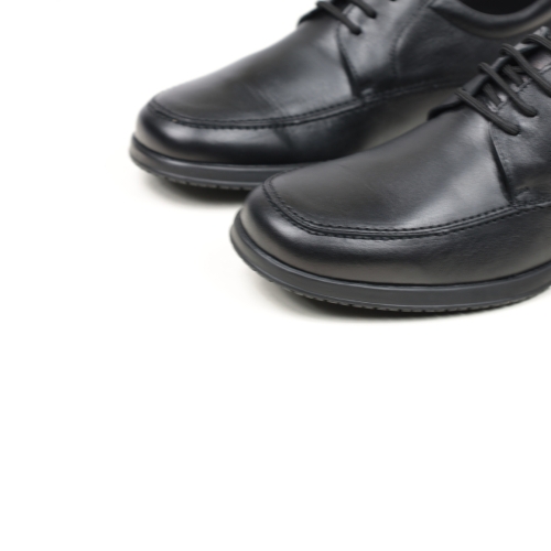 Мъжки ежедневни обувки от естествена кожа черни 3972 Baerchi