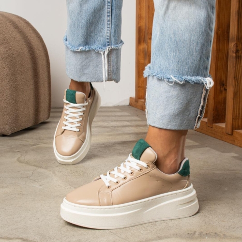 Дамски кецове тауп 031