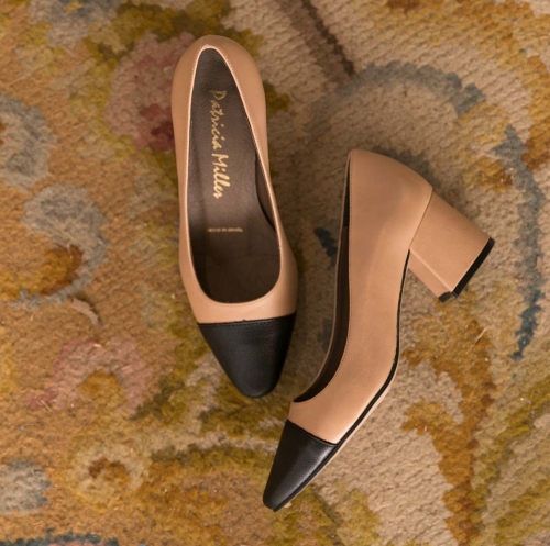 Дамски елегантни обувки от естествена кожа бежови 6172 H-49438 Patricia Miller