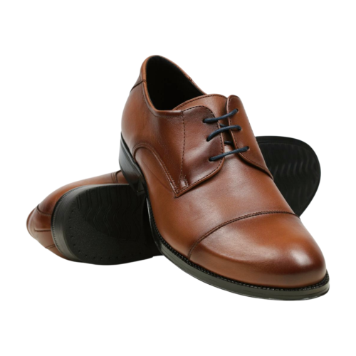 Мъжки елегантни обувки от естествена кожа кафяви 2752 Baerchi