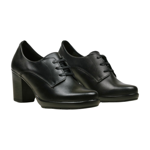 Дамски ежедневни обувки от естествена кожа черни 54051 Baerchi