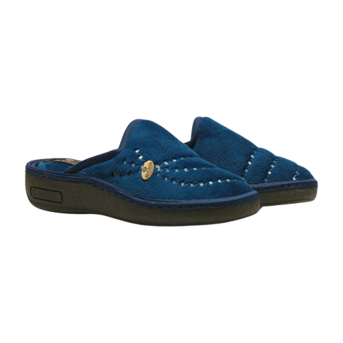 Дамски домашни пантофи сини 2206