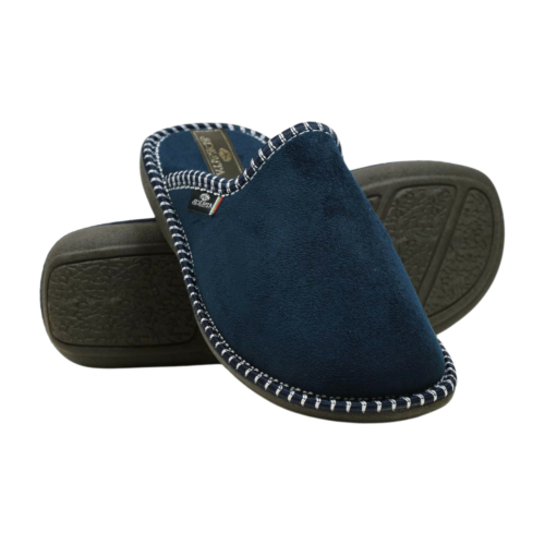 Дамски домашни пантофи тъмно сини 17-172