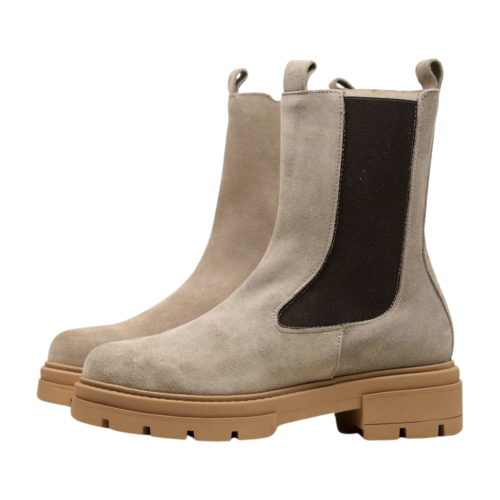 Дамски ежедневни боти от естествен велур бежови 6127E H-156182 Patricia Miller