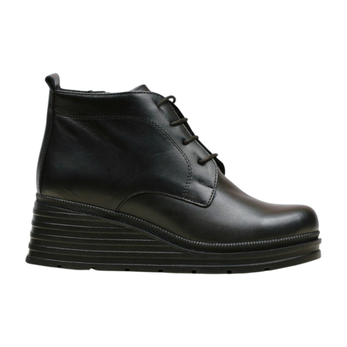 Дамски ежедневни боти от естествена кожа черни 86