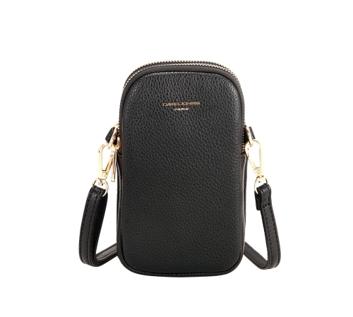 Дамска чанта през рамо черна CM6814A David Jones