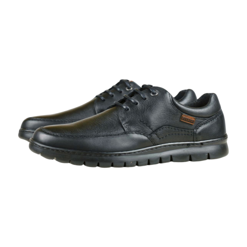 Мъжки ежедневни обувки от естествена кожа черни 5316 Baerchi