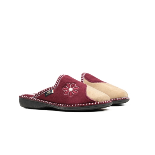 Дамски домашни пантофи бордо 2214