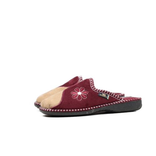 Дамски домашни пантофи бордо 2214