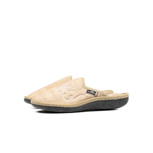 Дамски домашни пантофи бежови 2103