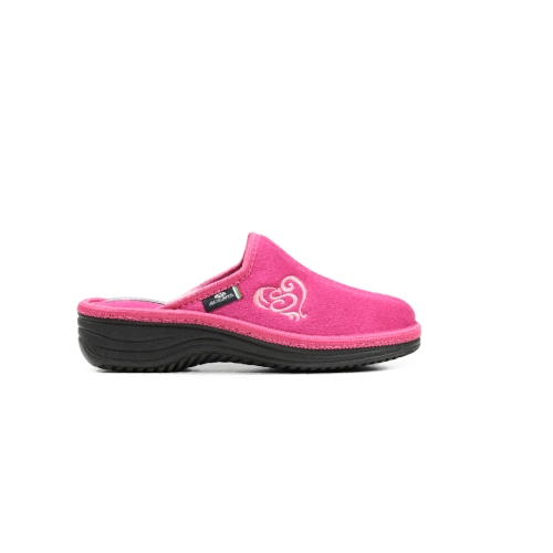 Дамски домашни пантофи тъмно розови 17-161